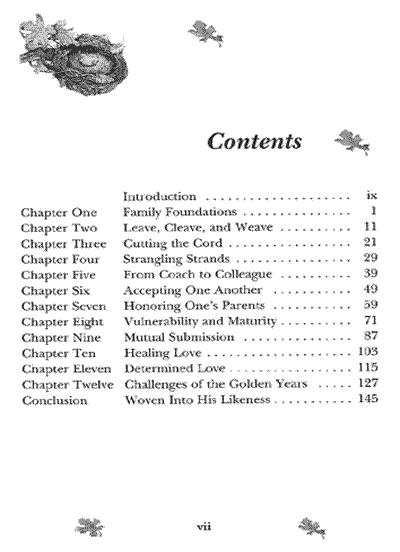 HEN table of contents